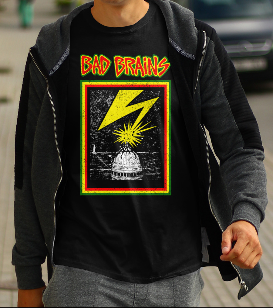 Bad Brains Capitol Lightning Bolt Explosion T-Shirt