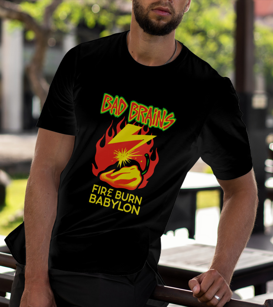 Bad Brains Fire Burn Babylon T-Shirt