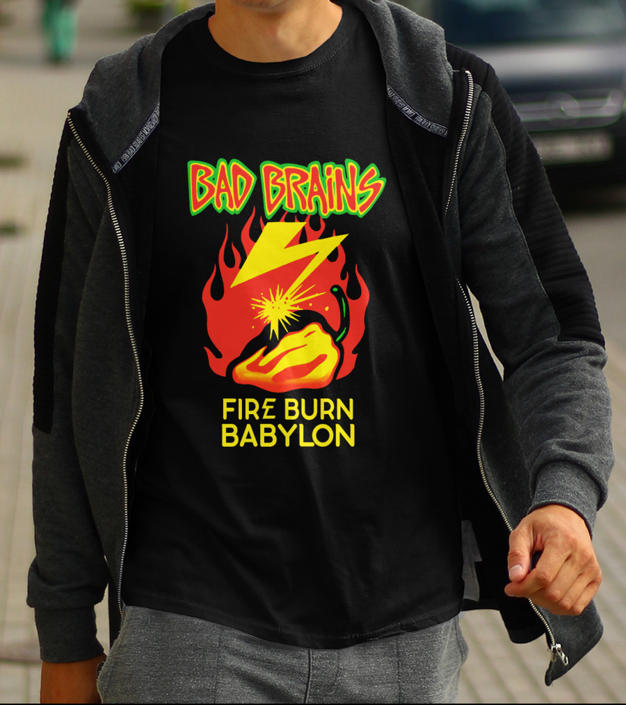 Bad Brains Fire Burn Babylon T-Shirt