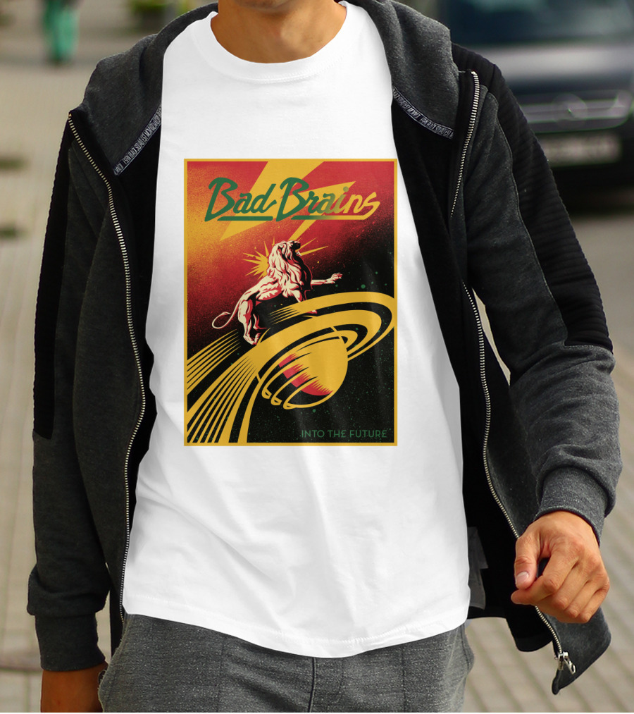 Bad Brains Into The Future Lion And Saturn T-Shirt