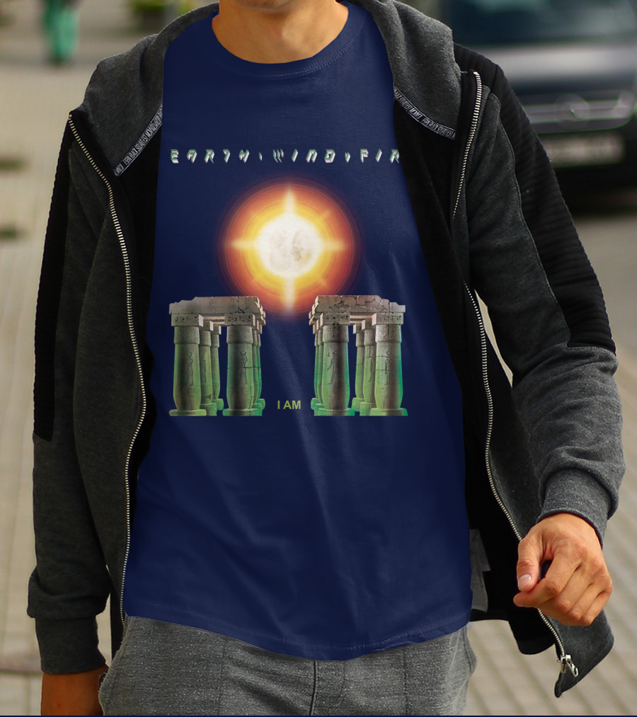 Earth Wind Fire I Am Sun Stonehenge Concept T-Shirt
