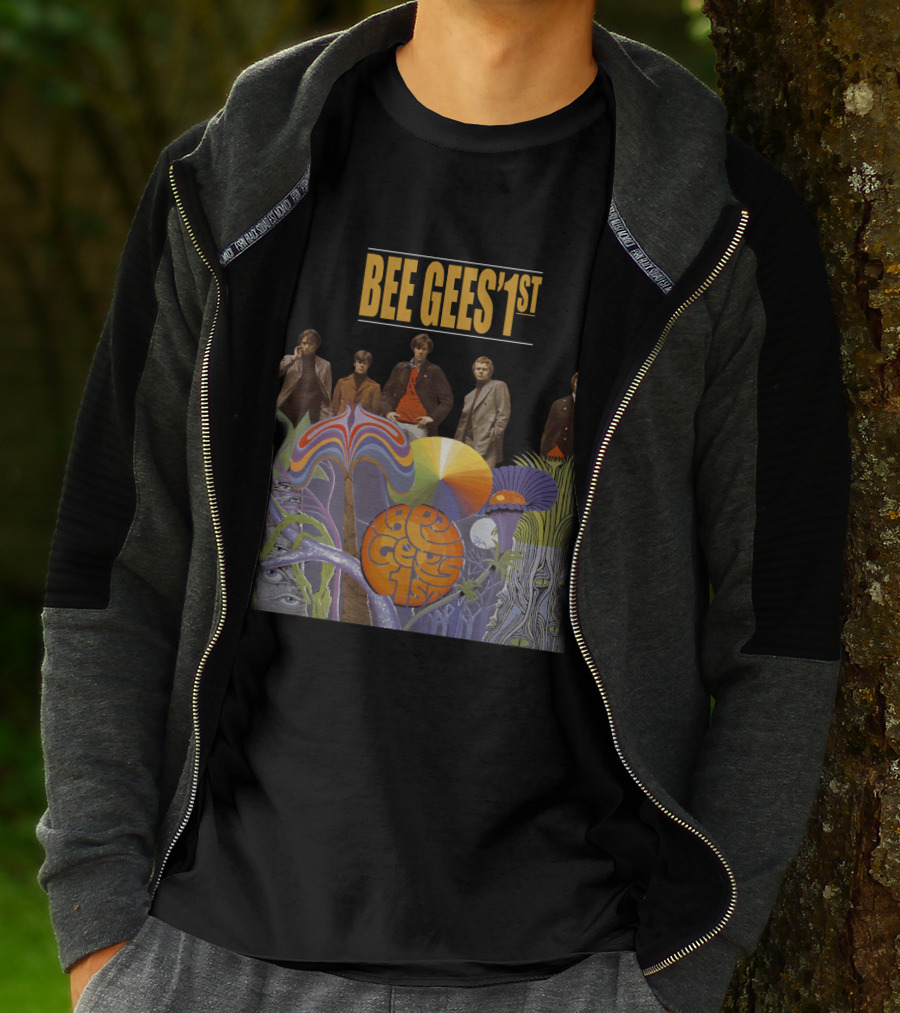 Bee Gees' 1St Psychedelic Album Cover With Band T-Shirt