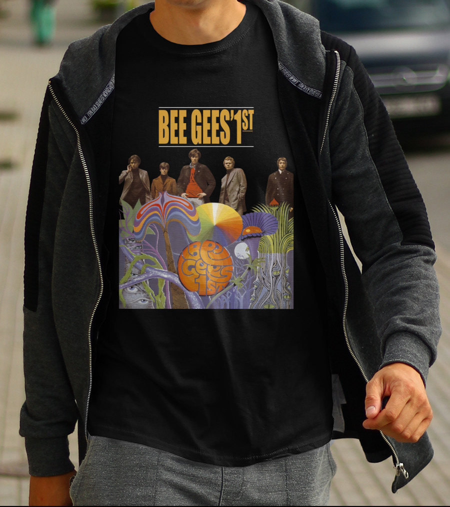 Bee Gees' 1St Psychedelic Album Cover With Band T-Shirt