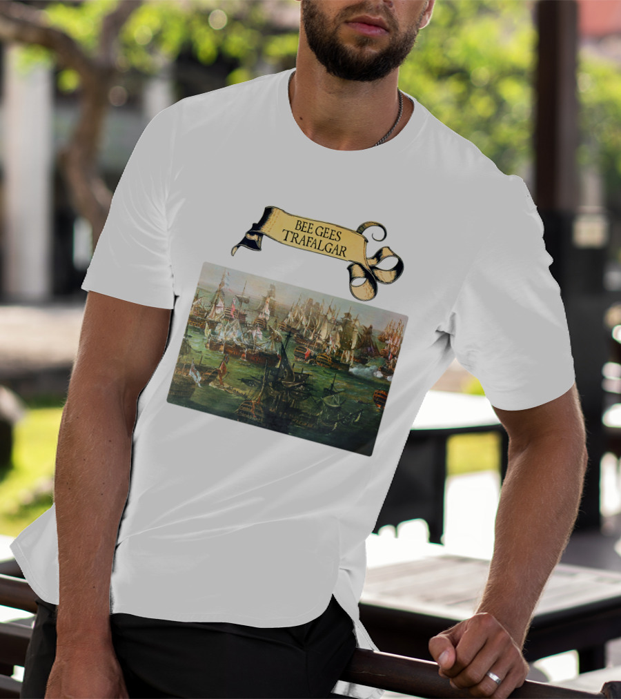 Bee Gees Trafalgar Naval Battle Scene T-Shirt