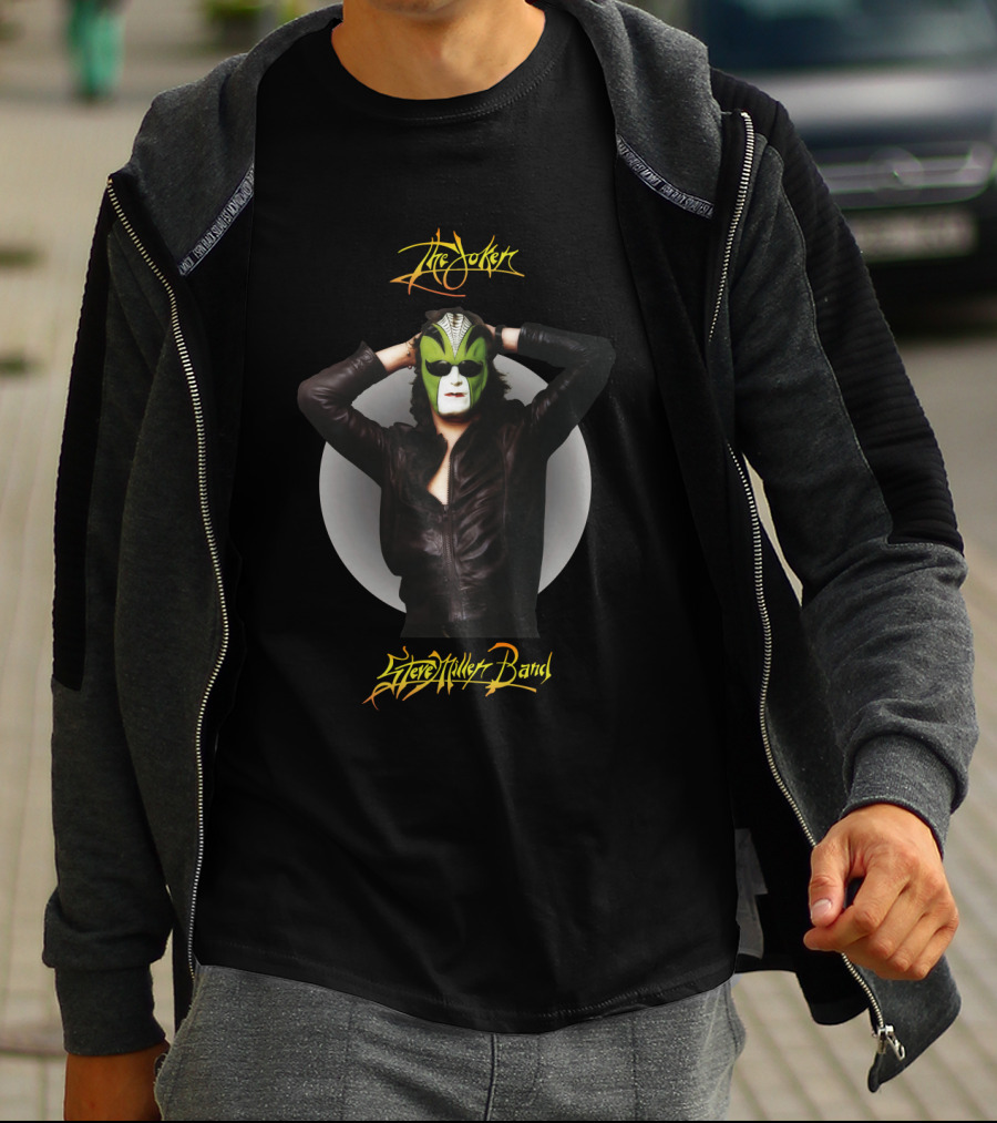 Steve Miller Band The Joker Leather Jacket Green Mask T-Shirt