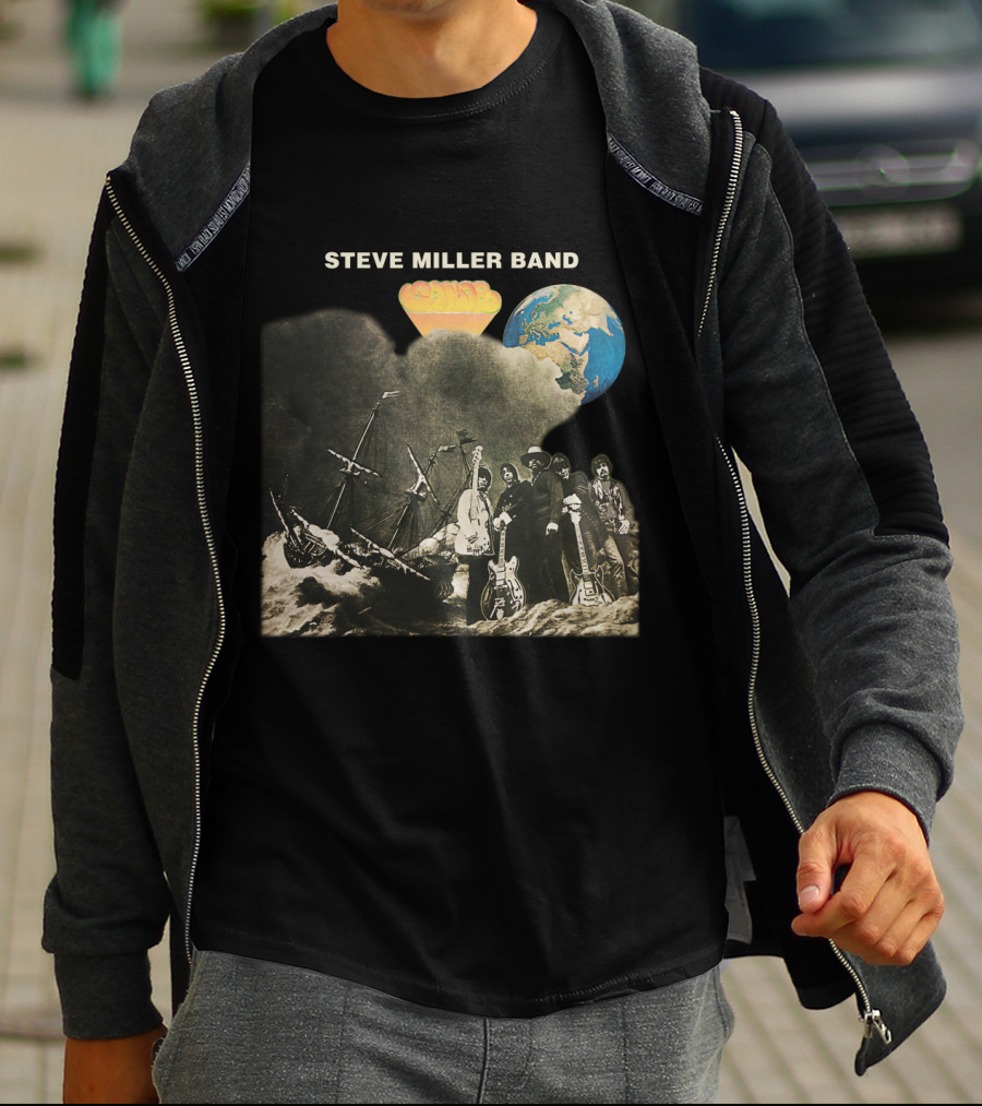 Steve Miller Band Brave New World Album Cover Art T-Shirt