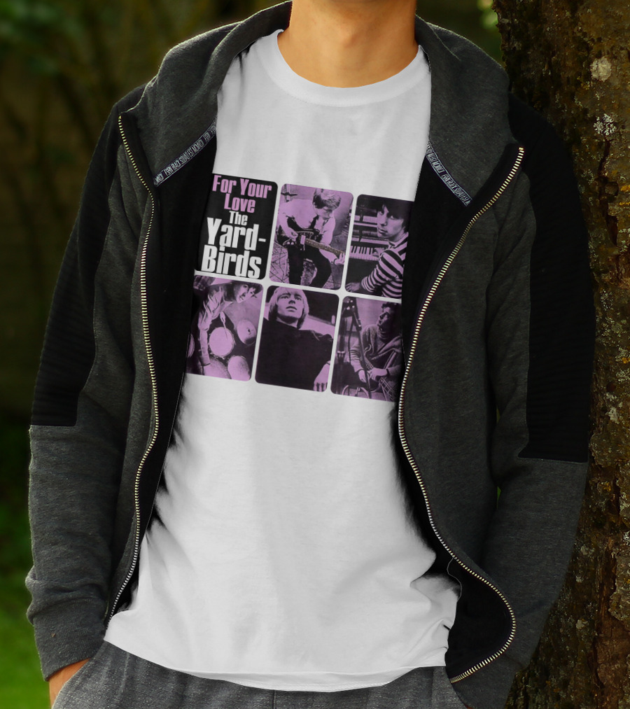 For Your Love The Yardbirds Retro Music Collage T-Shirt