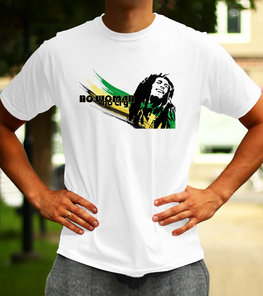 No Woman No Cry Rasta Colors T-Shirt