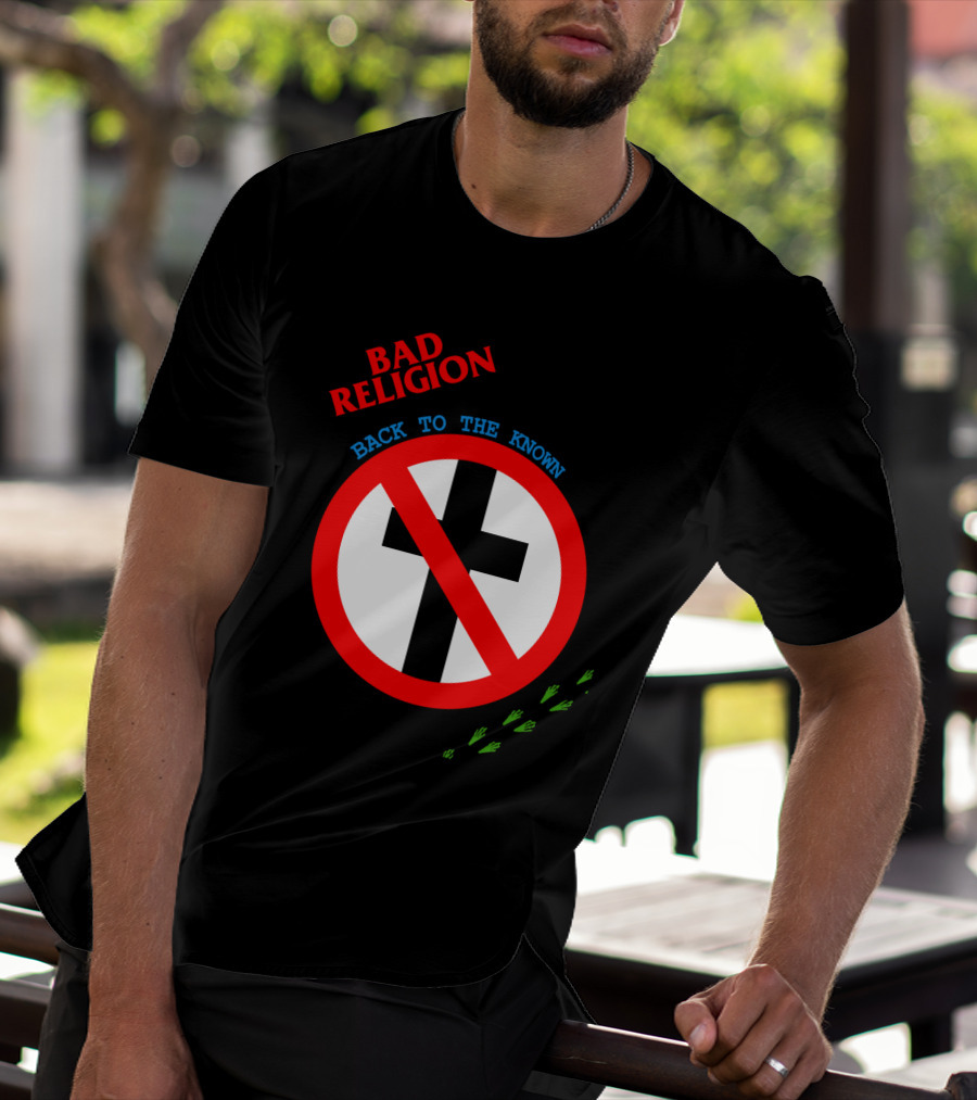Bad Religion Back To The Known Crossed Out Cross T-Shirt