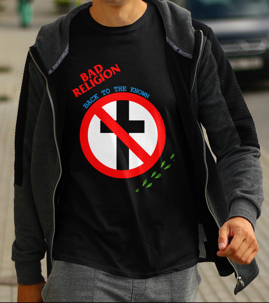 Bad Religion Back To The Known Crossed Out Cross T-Shirt