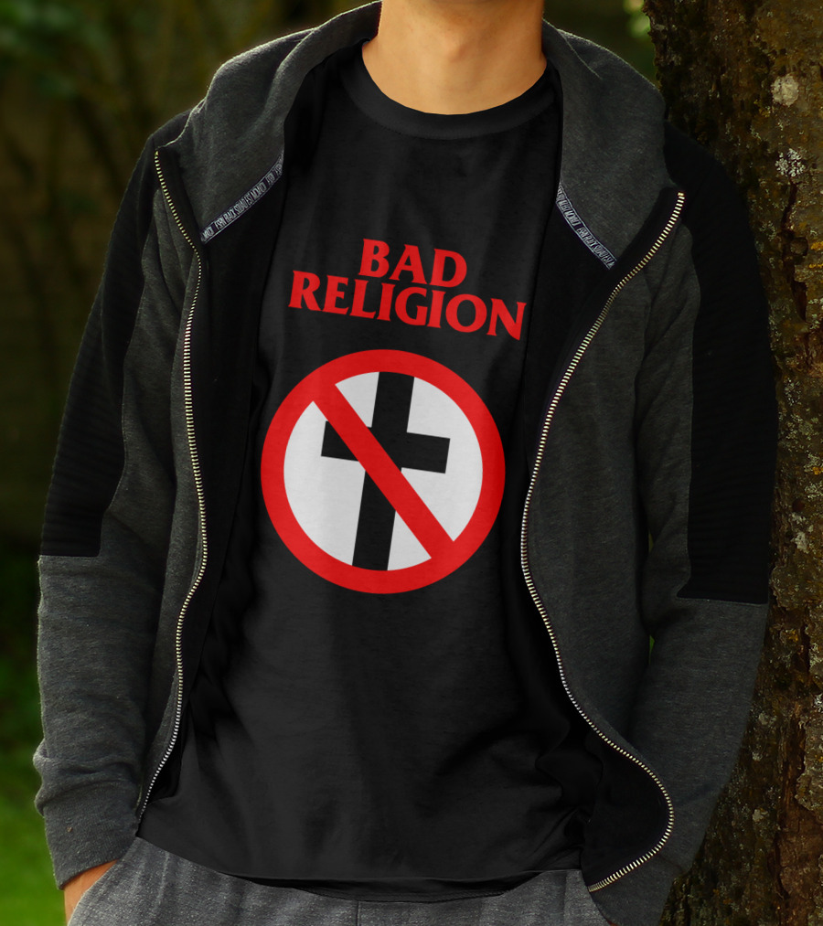 Bad Religion No Cross Symbol Iconic Punk Band T-Shirt