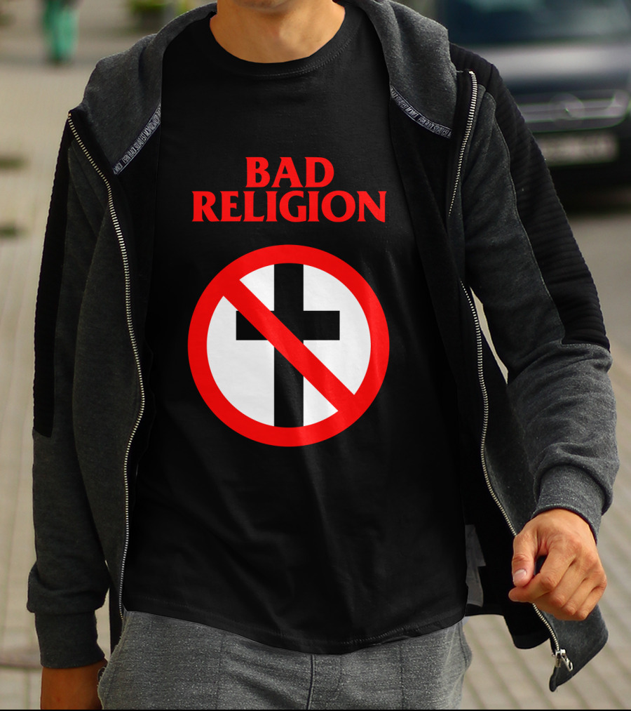 Bad Religion No Cross Symbol Iconic Punk Band T-Shirt