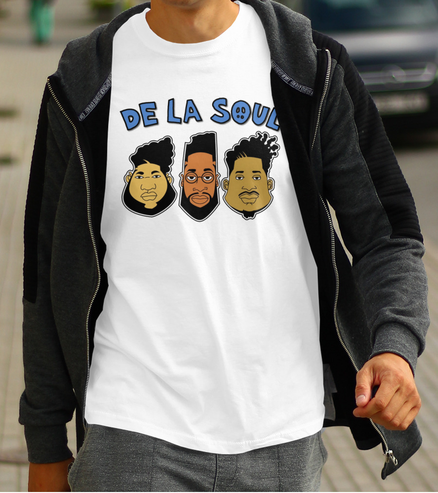 De La Soul Cartoon Faces Trio T-Shirt