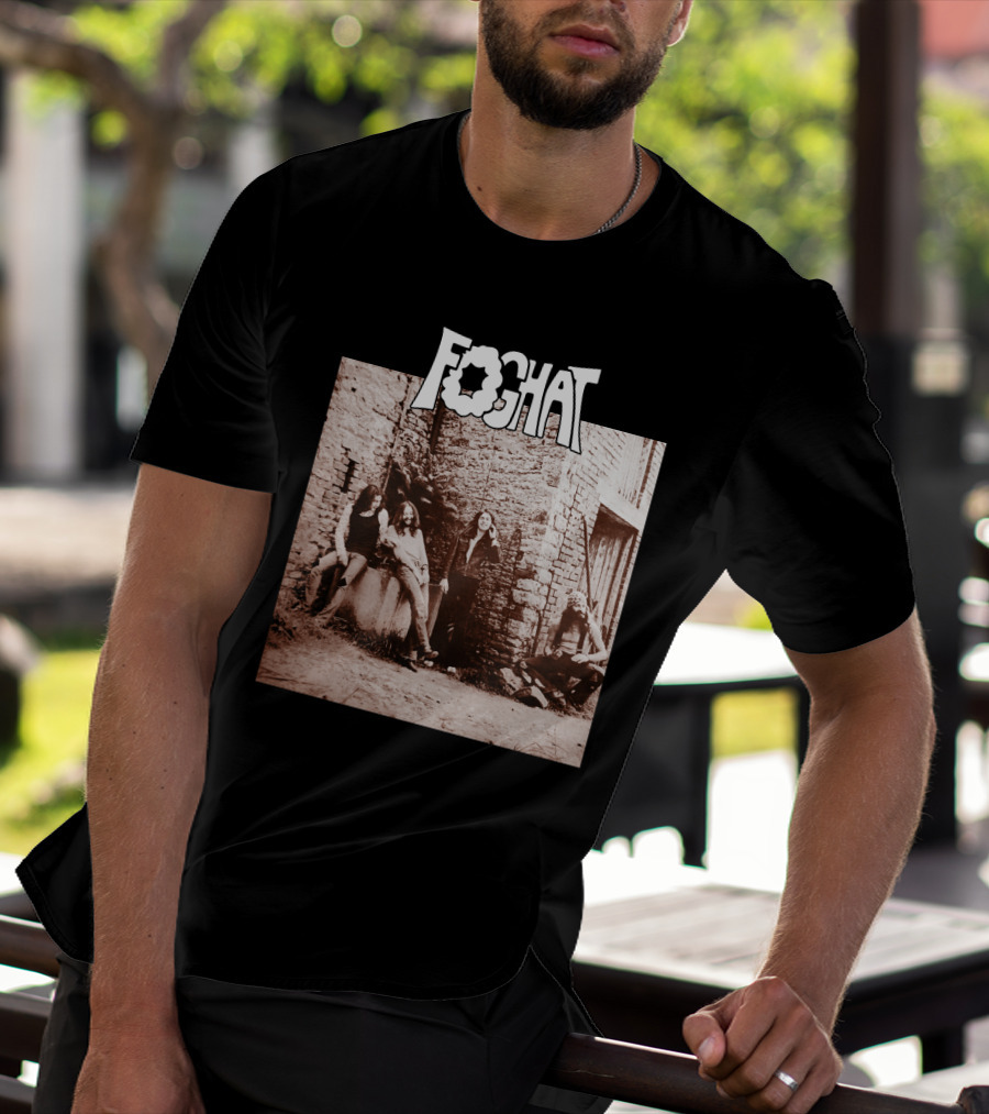 Foghat Band Vintage Wall Background Retro Photo T-Shirt