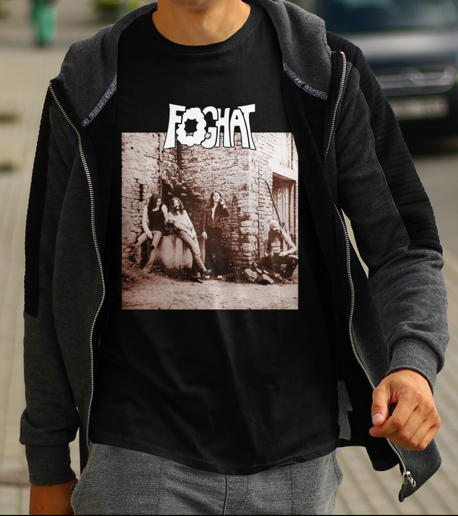 Foghat Band Vintage Wall Background Retro Photo T-Shirt