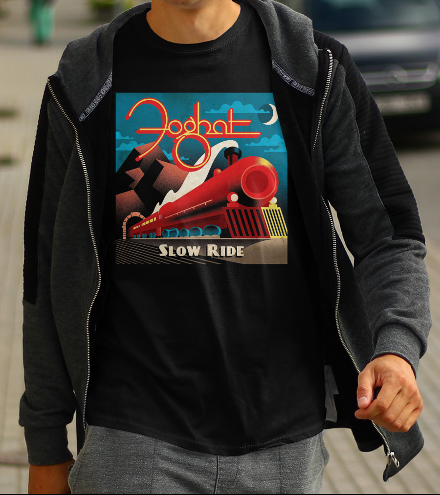 Foghat Slow Ride Retro Train T-Shirt