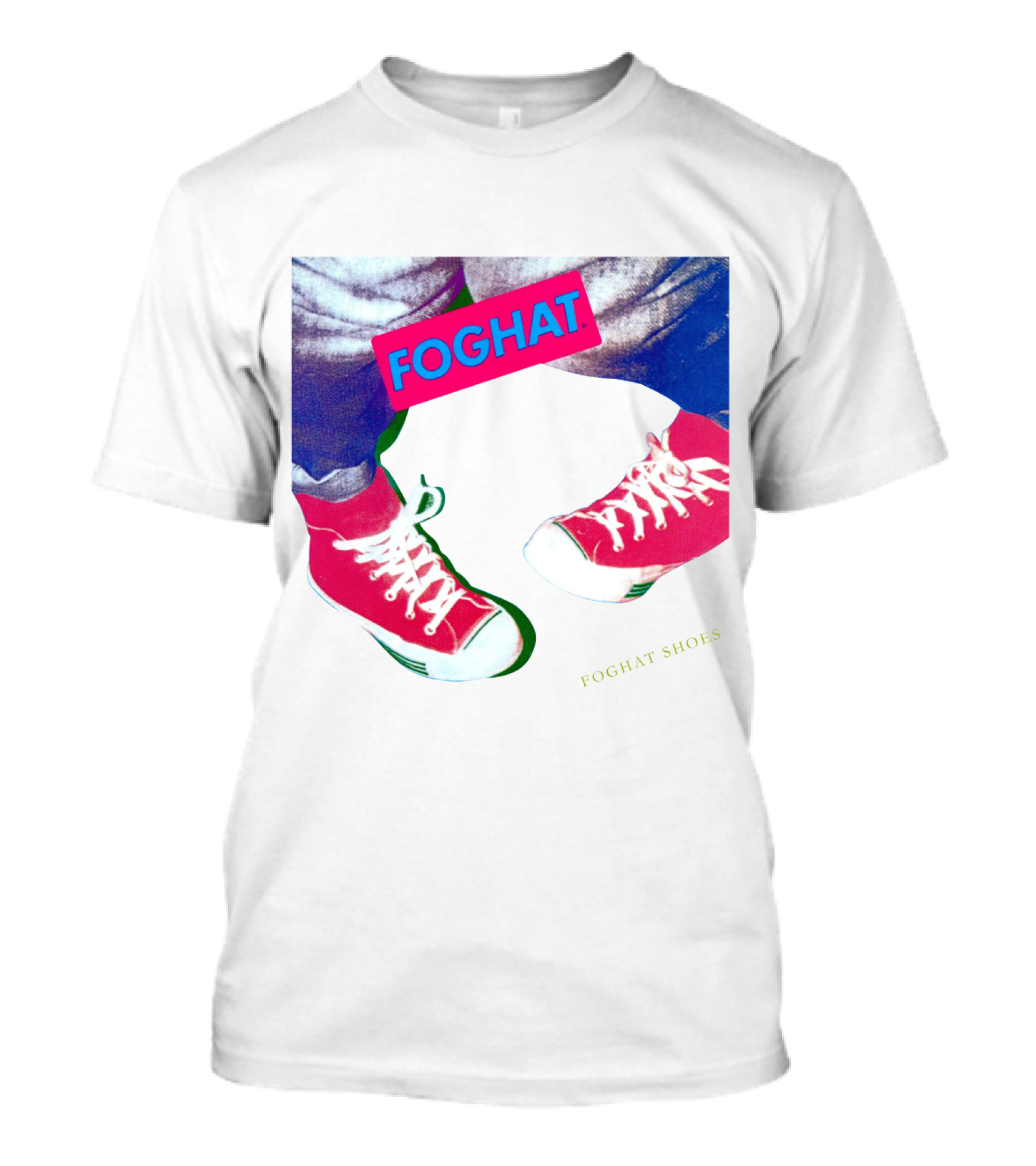 Foghat Shoes Vintage Style Retro Sneakers T-Shirt