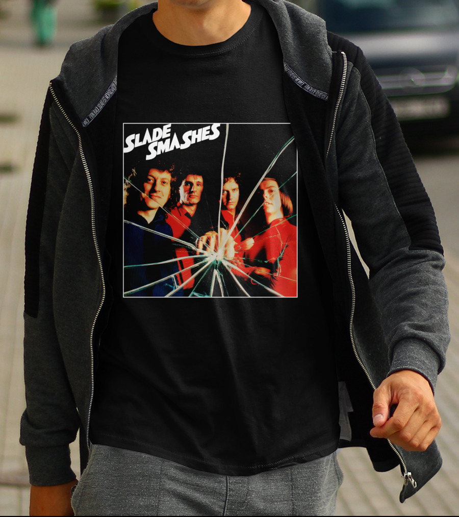 Slade Smashes Album Cover Shattered Glass Art T-Shirt
