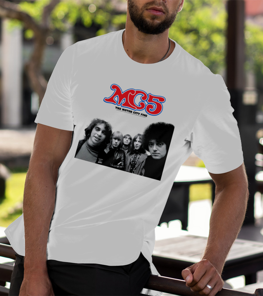 Mc5 The Motor City Five Band Retro Group Photo T-Shirt