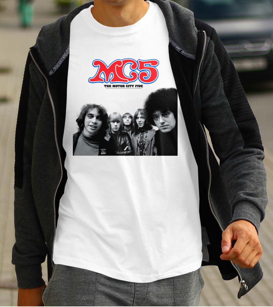 Mc5 The Motor City Five Band Retro Group Photo T-Shirt