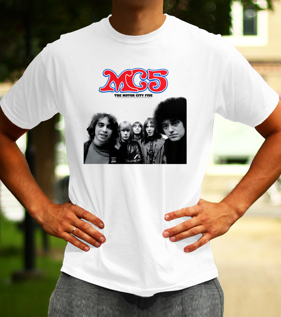 Mc5 The Motor City Five Band Retro Group Photo T-Shirt