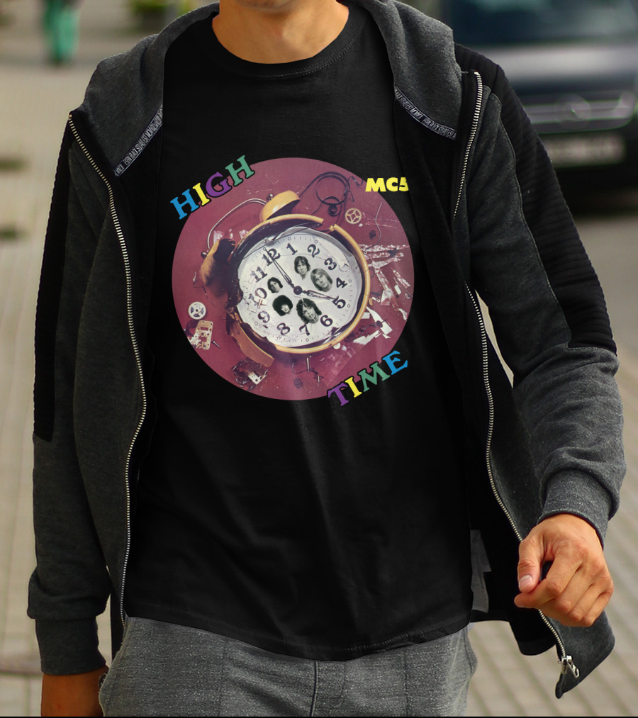Mc5 High Time Alarm Clock Collage T-Shirt
