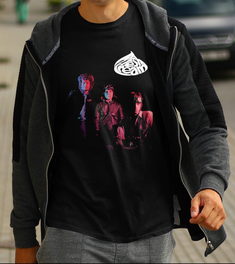 Fresh Cream Band Members Photography T-Shirt