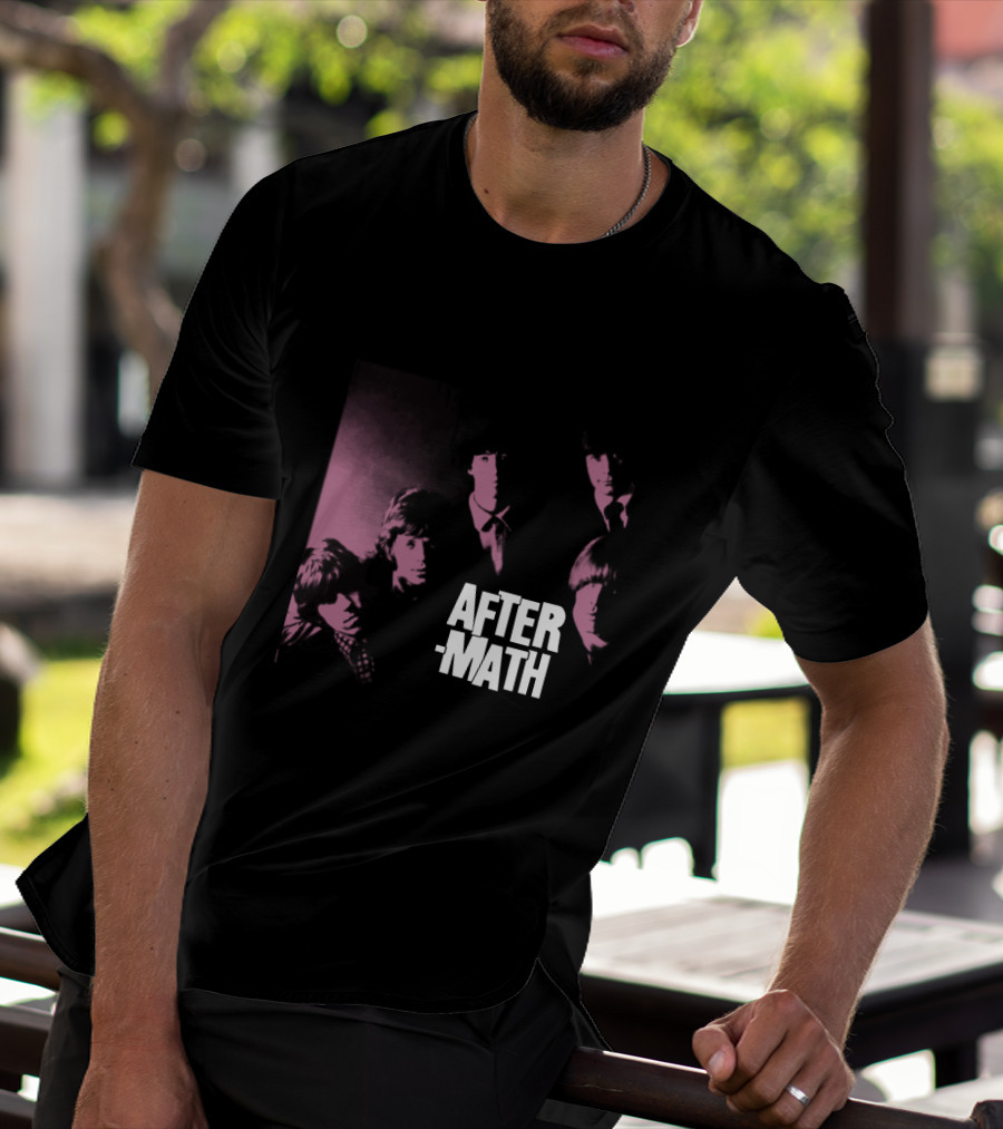 Rolling Stones Aftermath Band Photo Pink 60S Style T-Shirt