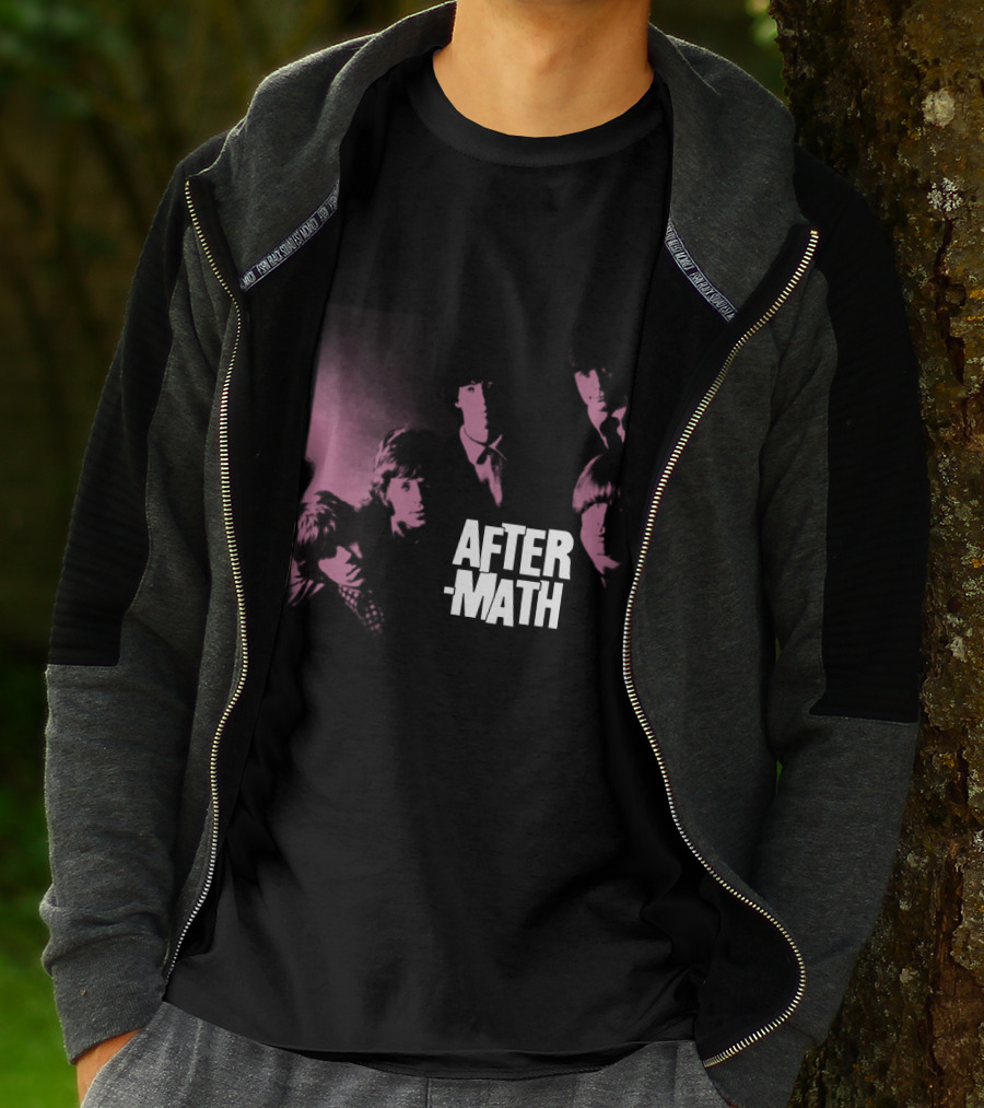 Rolling Stones Aftermath Band Photo Pink 60S Style T-Shirt