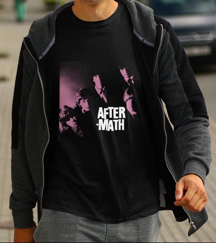 Rolling Stones Aftermath Band Photo Pink 60S Style T-Shirt