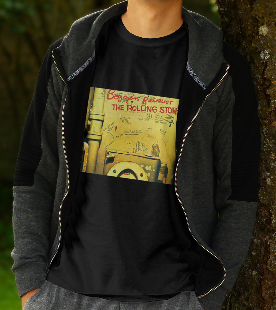Beggars Banquet The Rolling Stones Graffiti Toilet Cover Art T-Shirt
