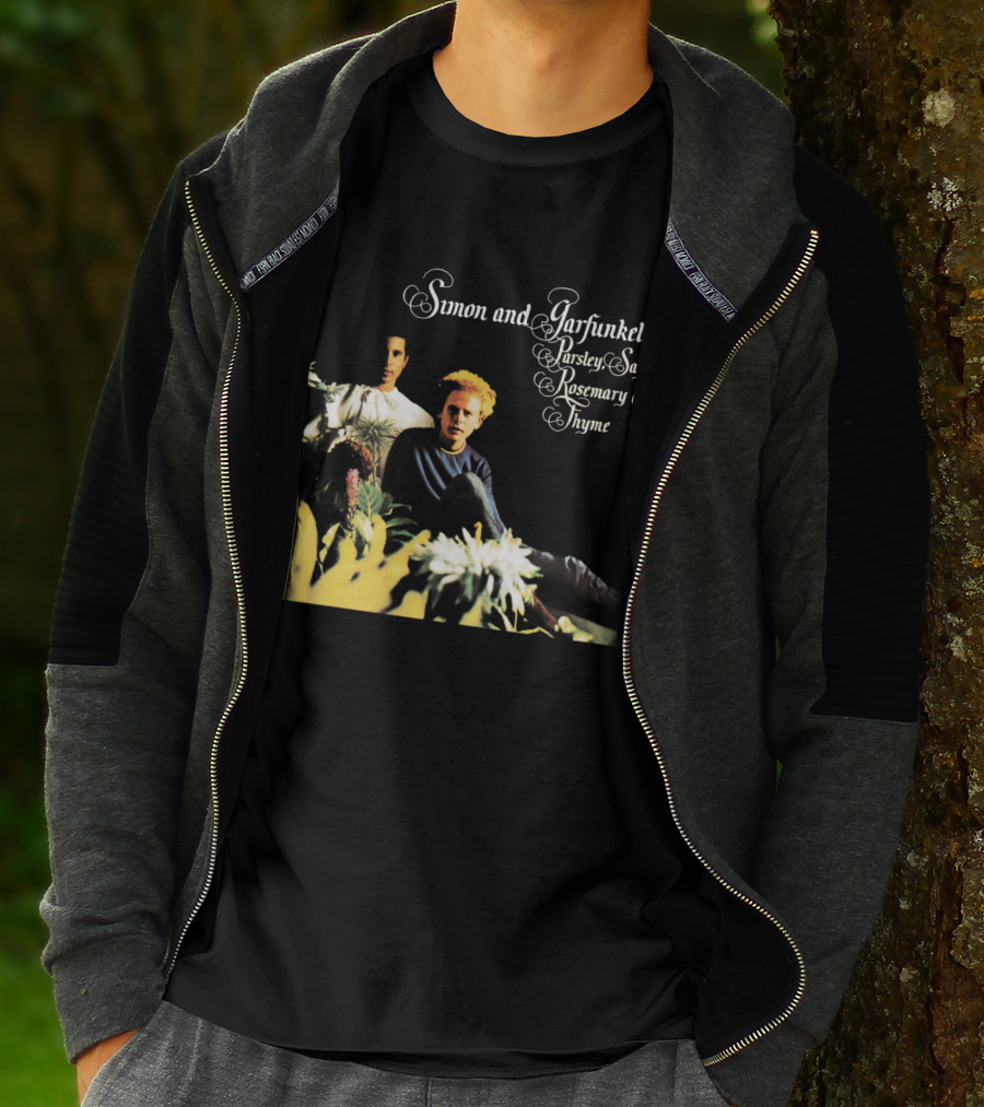 Simon And Garfunkel Parsley Sage Rosemary And Thyme Album Cover T-Shirt