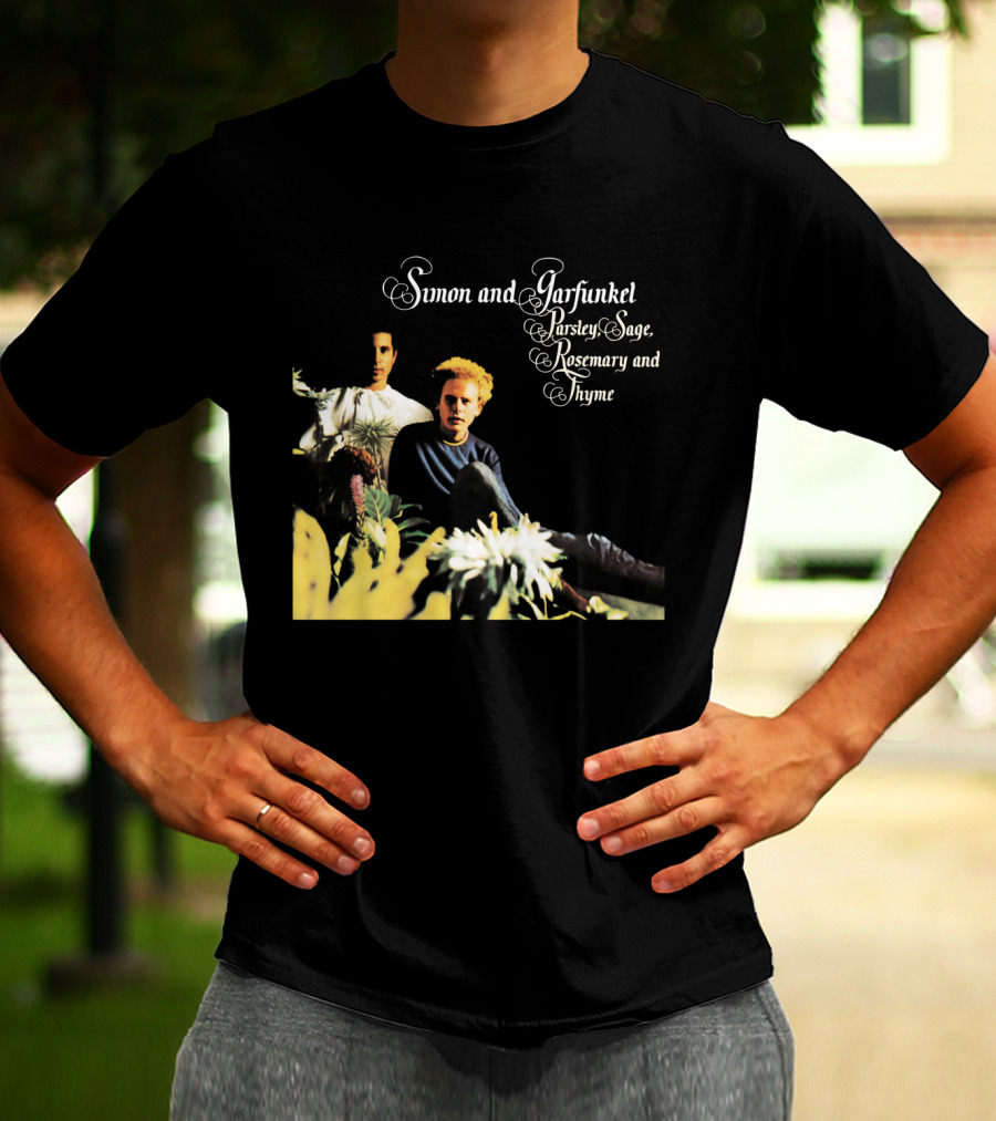 Simon And Garfunkel Parsley Sage Rosemary And Thyme Album Cover T-Shirt