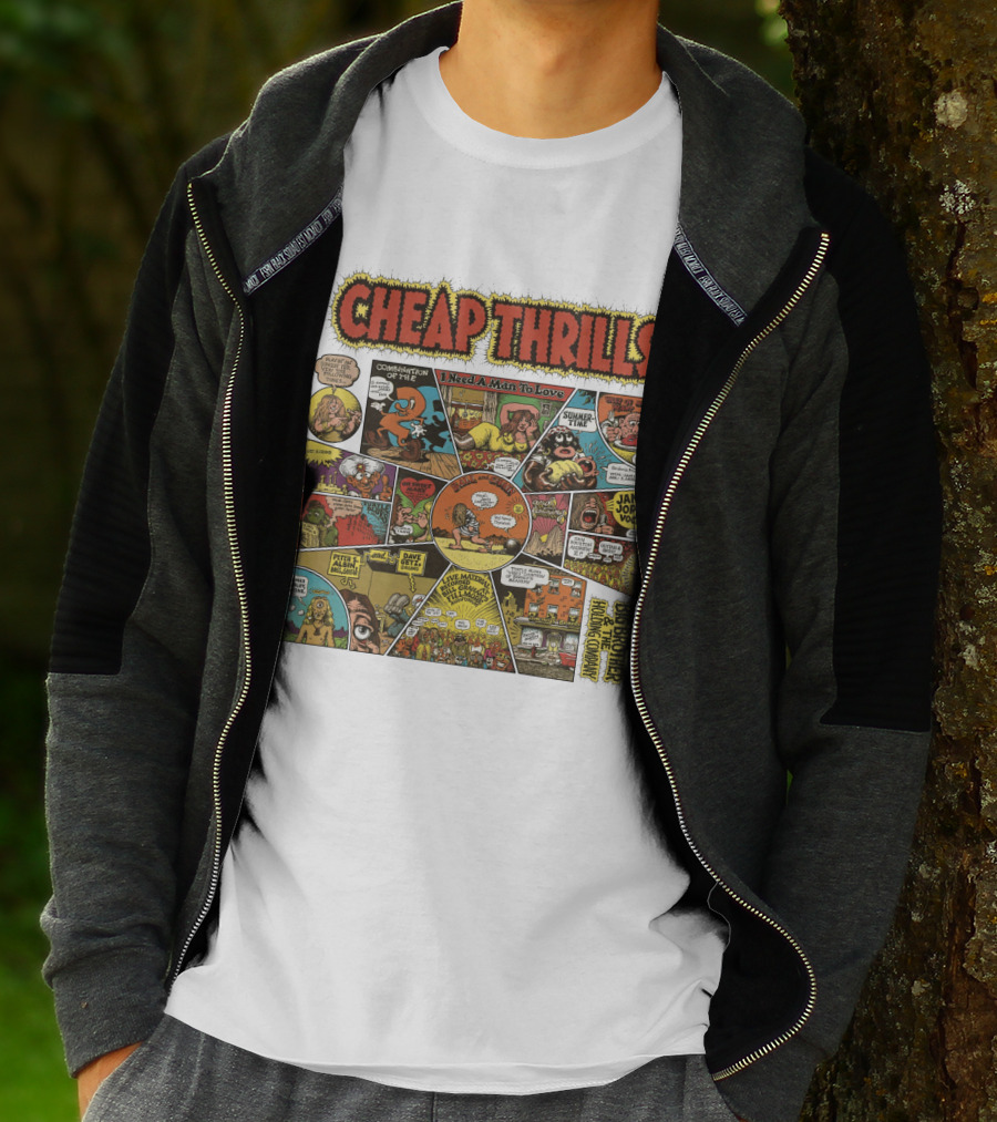 Cheap Thrills Big Brother And The Holding Company Janis Joplin I Need A Man To Love Combinations Of The Two Summer Time T-Shirt