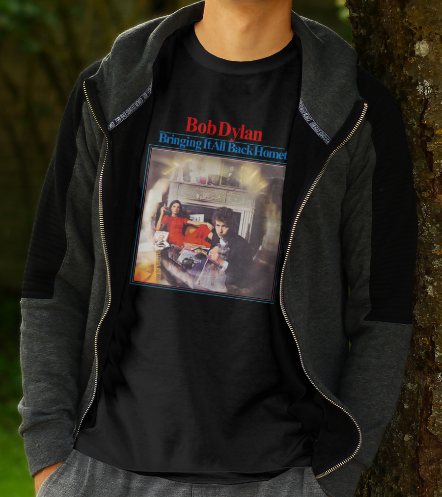 Bob Dylan Bringing It All Back Home Vintage Album Cover T-Shirt
