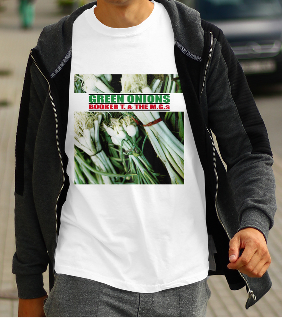 Green Onions Booker T. And The M.G.'s Album Cover With Green Onions Image T-Shirt