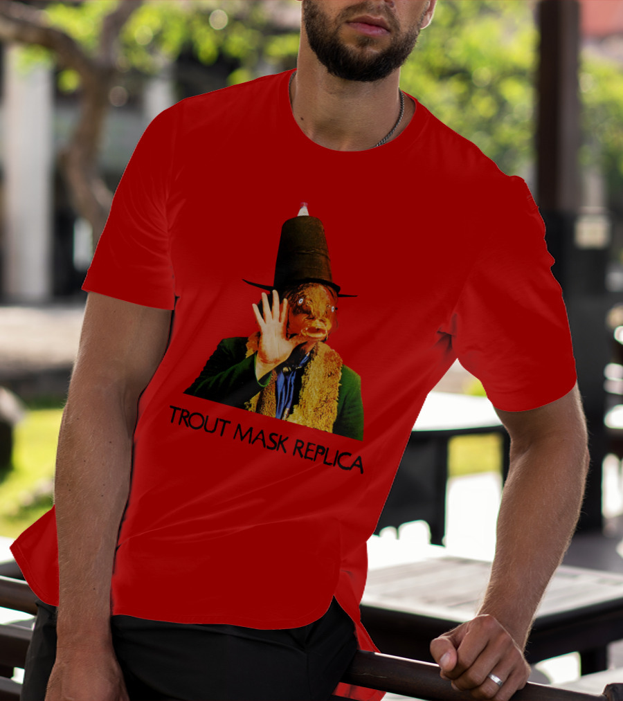 Captain Beefheart Trout Mask Replica Surreal Fish Head T-Shirt