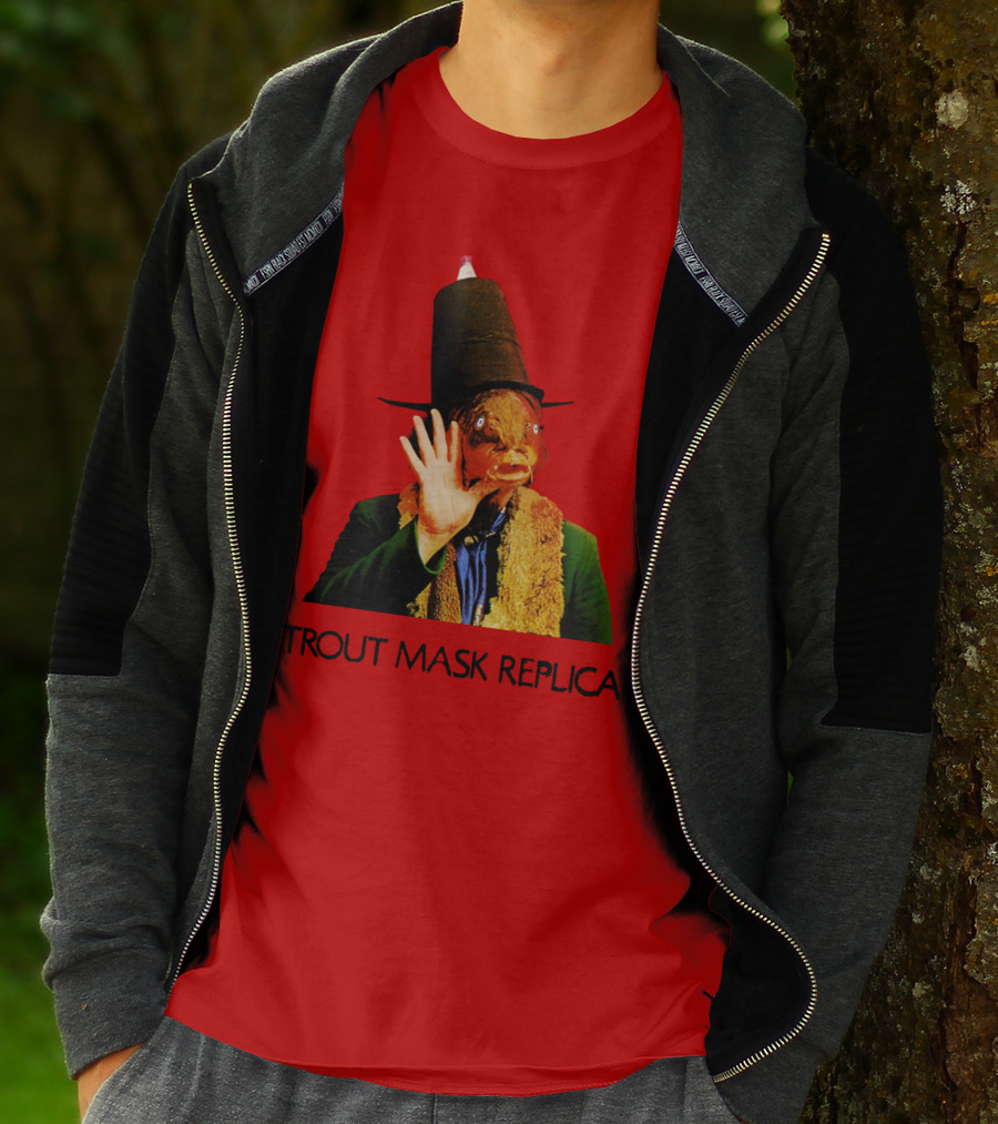 Captain Beefheart Trout Mask Replica Surreal Fish Head T-Shirt