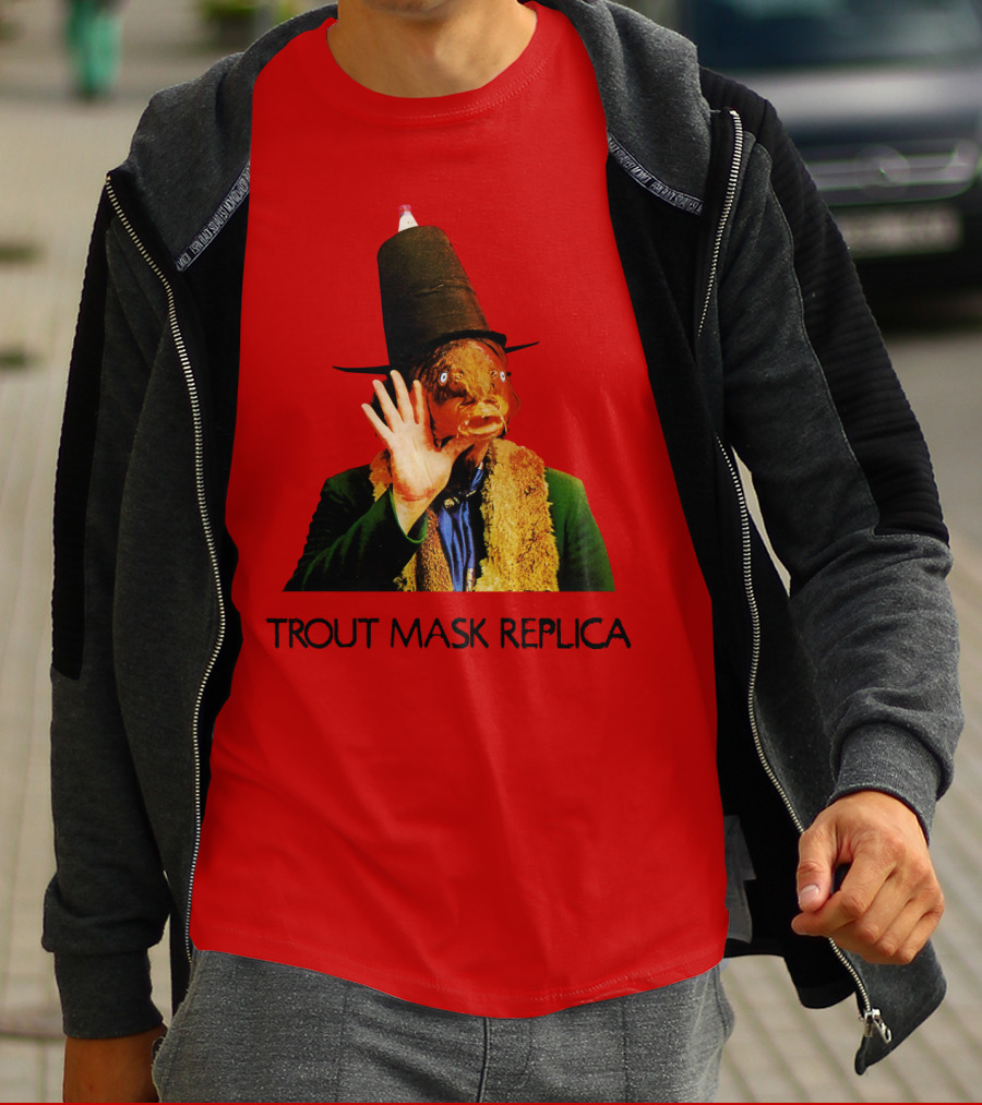 Captain Beefheart Trout Mask Replica Surreal Fish Head T-Shirt