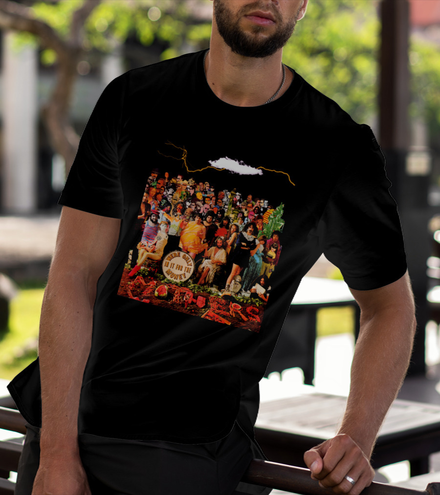 Frank Zappa We're Only In It For The Money Album Cover Collage Style T-Shirt
