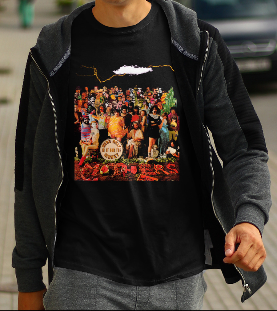 Frank Zappa We're Only In It For The Money Album Cover Collage Style T-Shirt