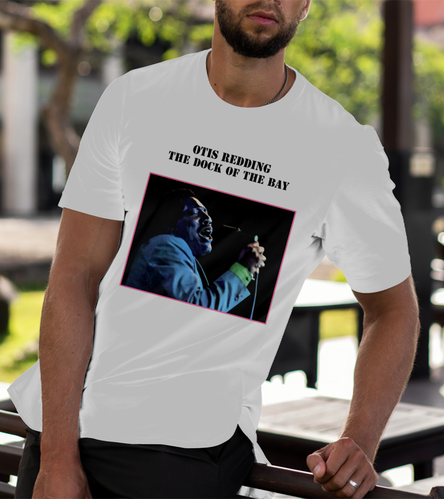 OTIS REDDING THE DOCK OF THE BAY 1968 Blue Suit Performance T-Shirt