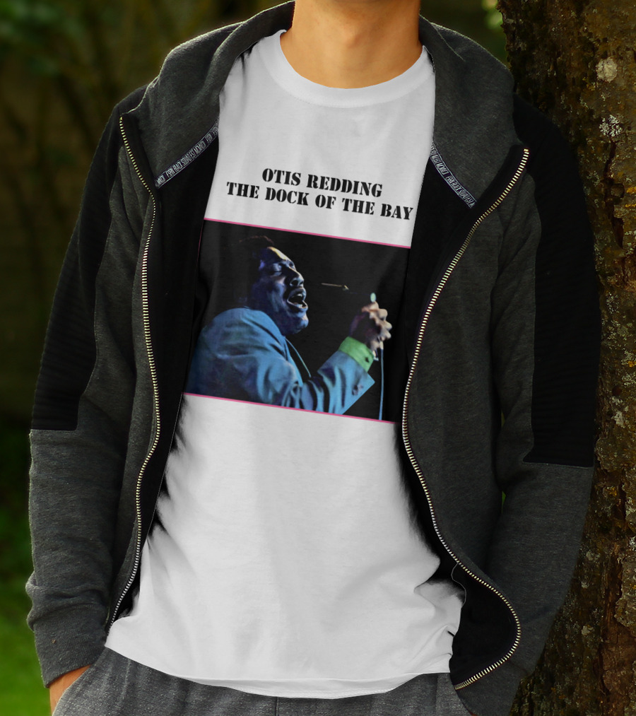 OTIS REDDING THE DOCK OF THE BAY 1968 Blue Suit Performance T-Shirt