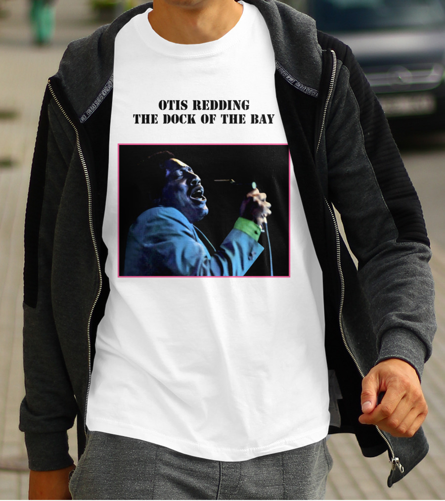 OTIS REDDING THE DOCK OF THE BAY 1968 Blue Suit Performance T-Shirt
