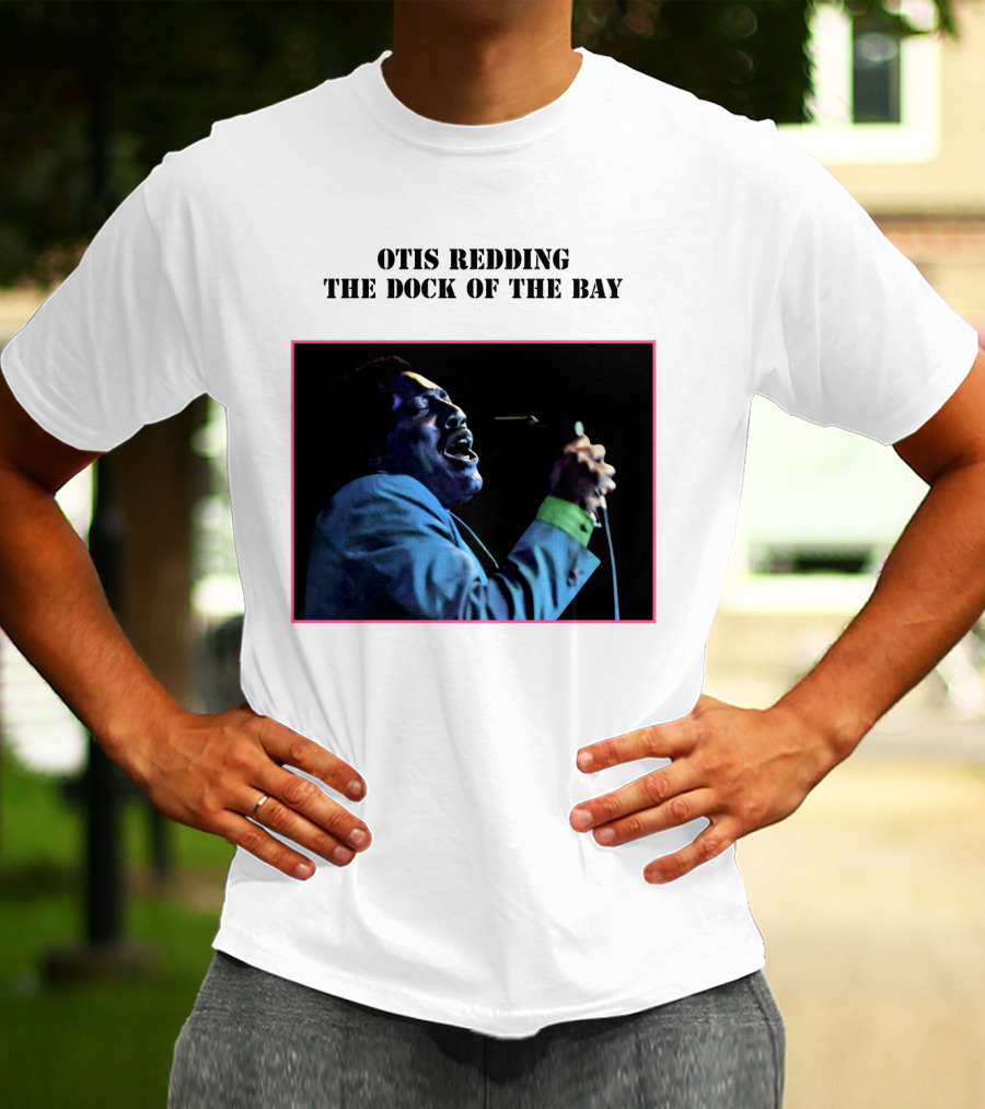 OTIS REDDING THE DOCK OF THE BAY 1968 Blue Suit Performance T-Shirt