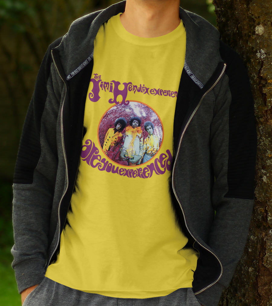 The Jimi Hendrix Experience Are You Experienced Psychedelic Band Image T-Shirt