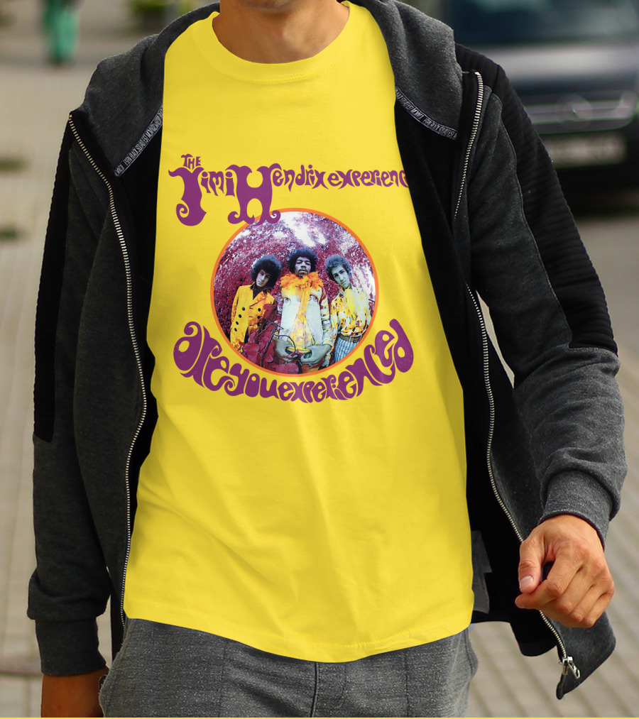 The Jimi Hendrix Experience Are You Experienced Psychedelic Band Image T-Shirt