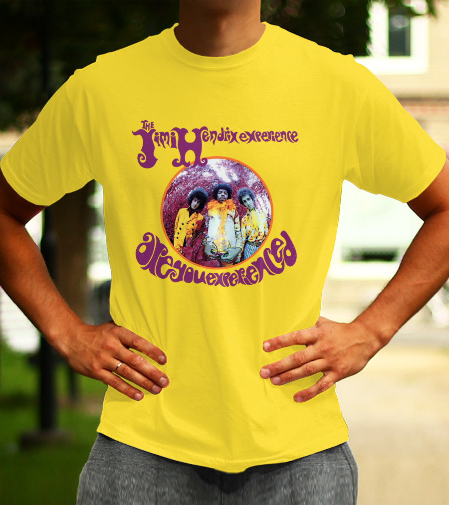 The Jimi Hendrix Experience Are You Experienced Psychedelic Band Image T-Shirt