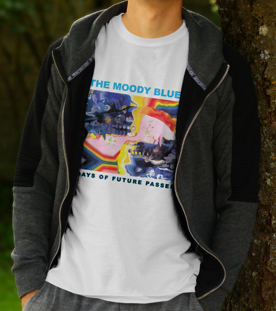 THE MOODY BLUES DAYS OF FUTURE PASSED Psychedelic Album Cover T-Shirt