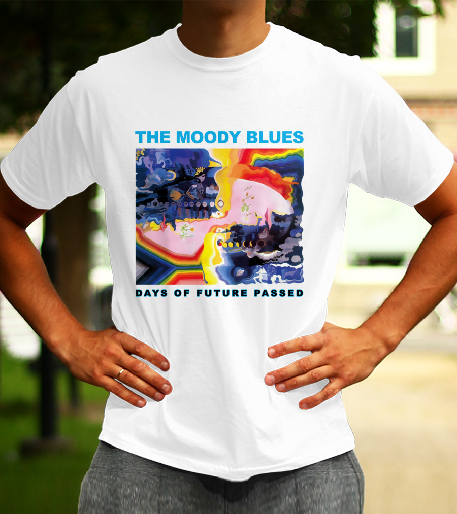 THE MOODY BLUES DAYS OF FUTURE PASSED Psychedelic Album Cover T-Shirt